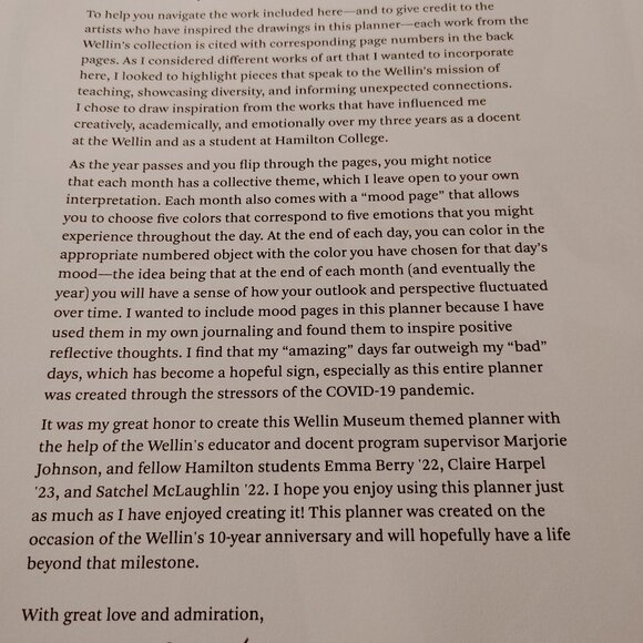 PLANNER_WELLIN Unique Weekly Planner Brand New 193 Pages Hard Cover Spiral Pages - Picture 3 of 7